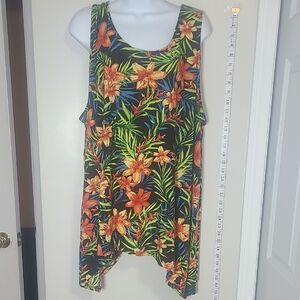 Blue Sleeveless Tank Top with‎ Breathable Fabric